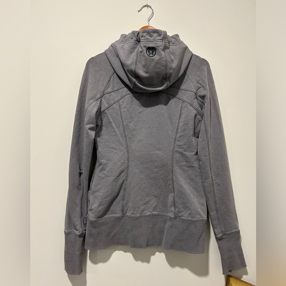 Lululemon Gray Scuba Hoodie Zip Jacket Sz 8 - Picture 5 of 8